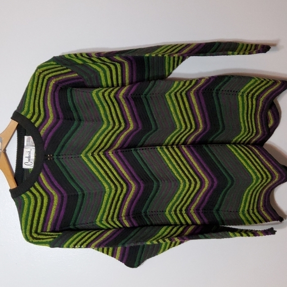 Ladies multicolor Chevron style  sweater - Picture 1 of 4